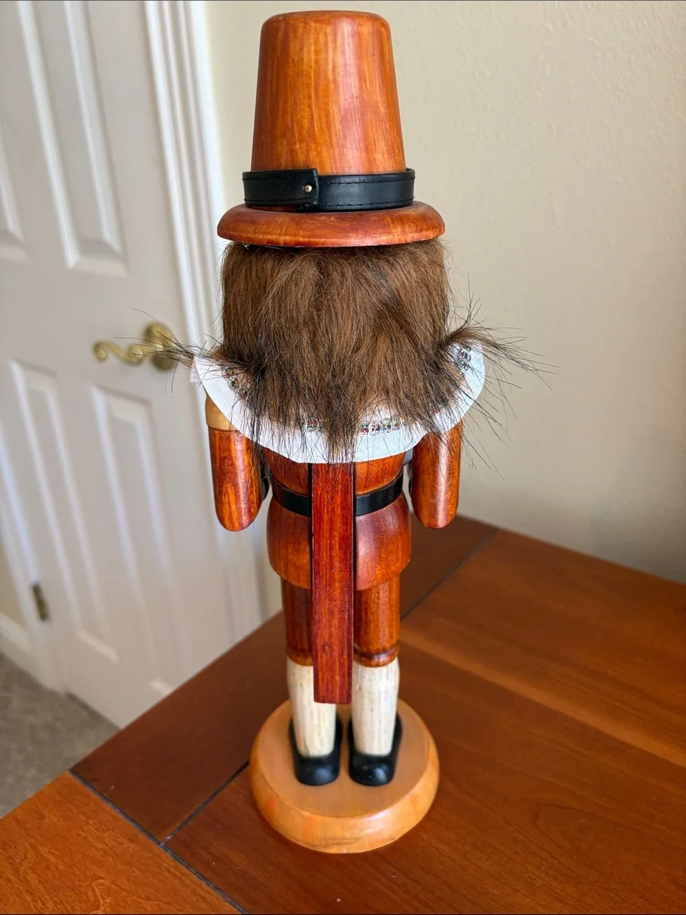 3 Wooden Fall Pumpkin Thanksgiving Turkey Pilgrim Wood Nutcrackers Farmhouse